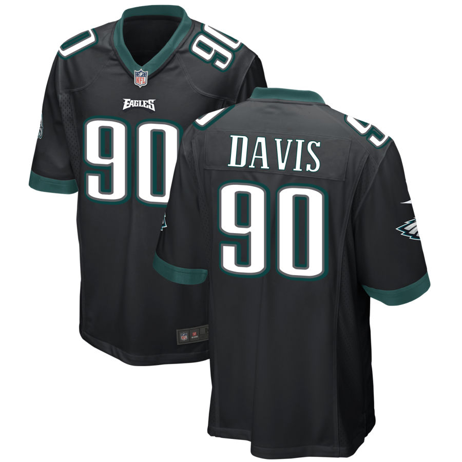 Youth Philadelphia Eagles #90 Jordan Davis Nike Black Limited Jersey