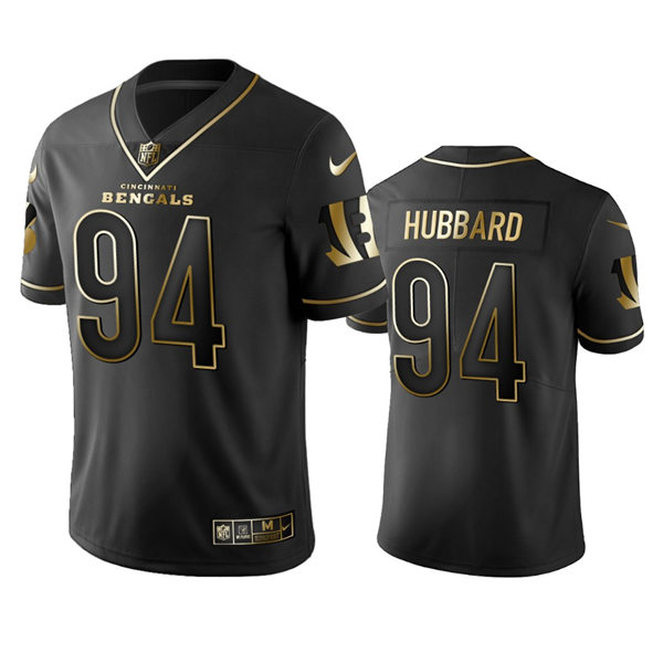 Men's #94 Sam Hubbard Cincinnati Bengals Stitched Nike Black Golden Edition Vapor Limited Jersey