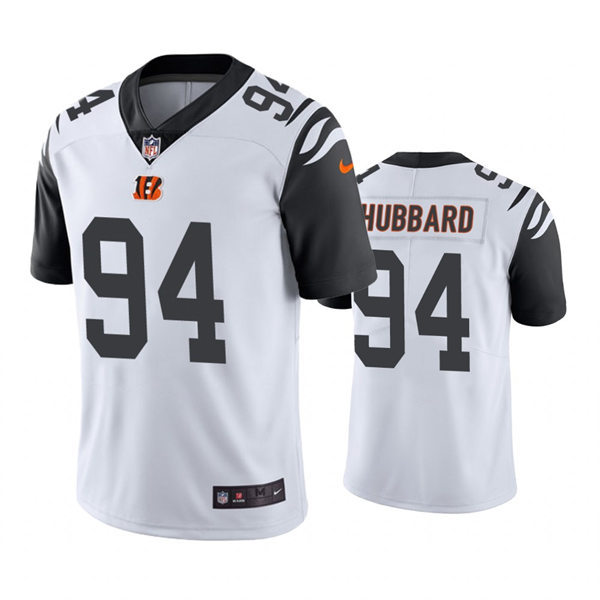 Men's #94 Sam Hubbard Cincinnati Bengals Stitched Nike White Color Rush Limited Jersey