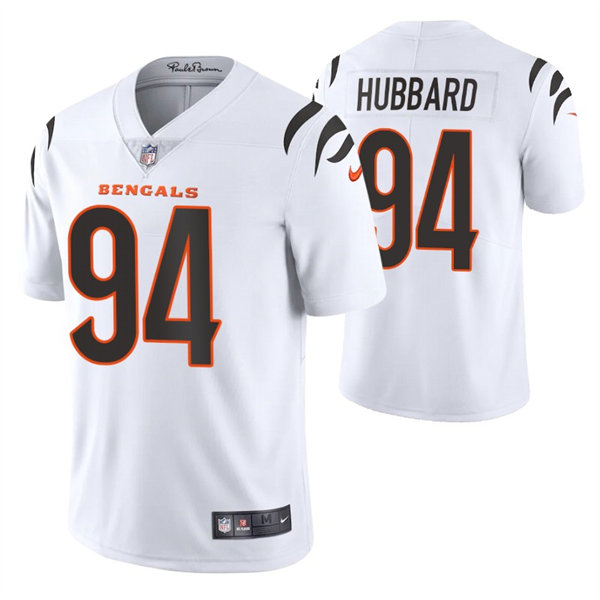 Men's #94 Sam Hubbard Cincinnati Bengals Stitched Nike White Away Vapor Limited Jersey