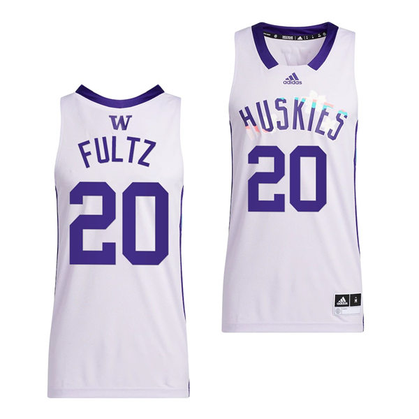 Mens Youth Washington Huskies #20 Markelle Fultz 2022 White Honoring Black Excellence Basketball Jersey
