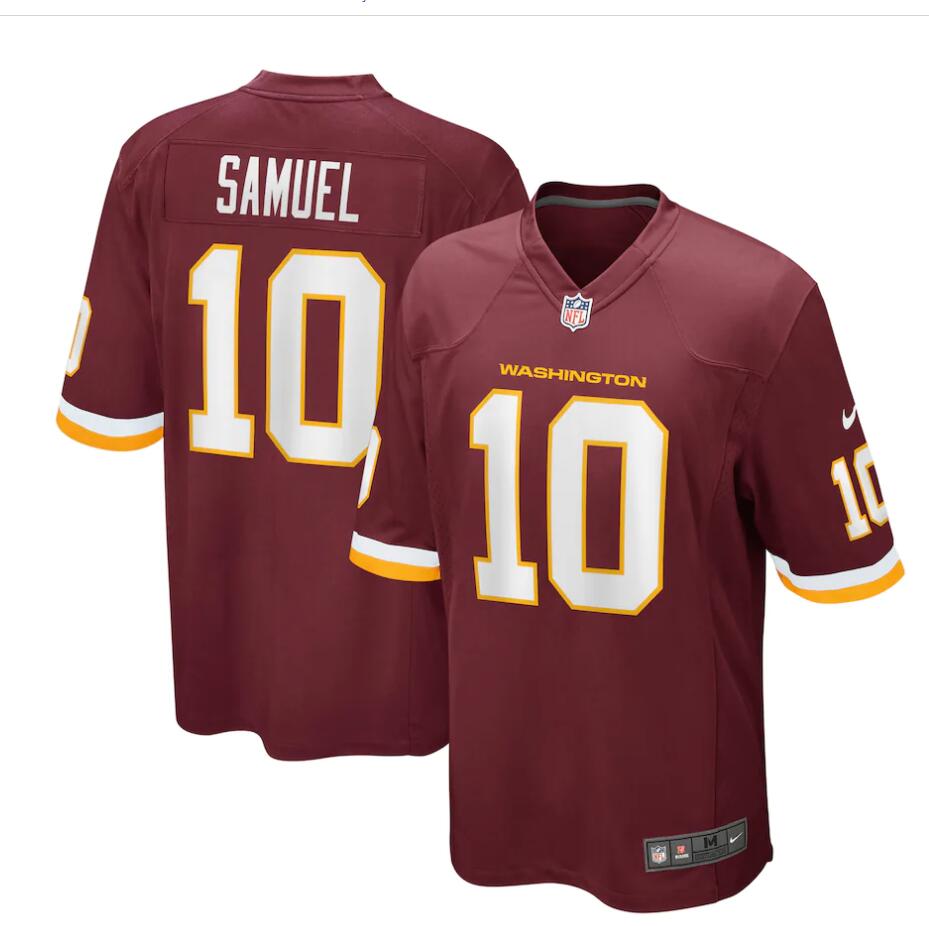 Mens #10 Curtis Samuel Washington Football Team Stitched Nike Burgundy Vapor Limited Jersey