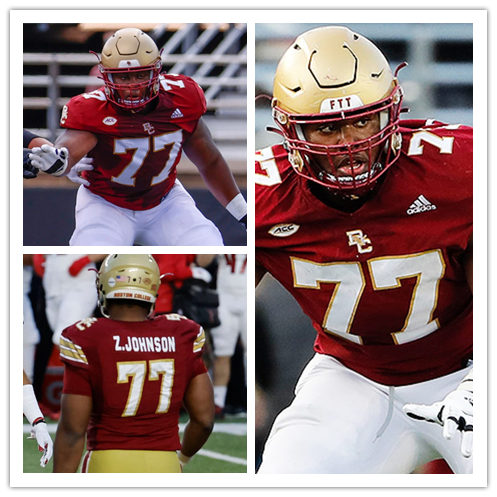 Mens Boston College Eagles #77 Zion Johnson 2021 Adidas Maroon College Football Game Jersey Mens Boston College Eagles #77 Zion Johnson 2021 Adidas Maroon College Football Game Jersey