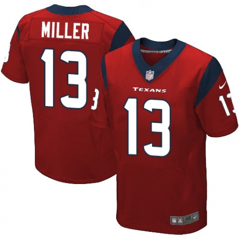 Men's #13 Braxton Miller Houston Texans Red Alternate Stitched NFL Nike Elite Jersey