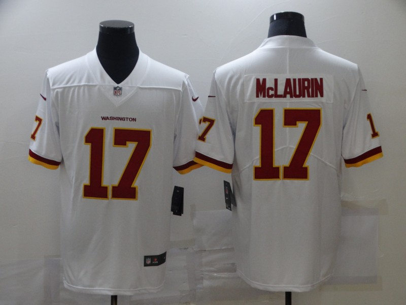 Mens #17 Terry McLaurin Washington Football Team White Stitched Nike Vapor Untouchable Limited Jersey