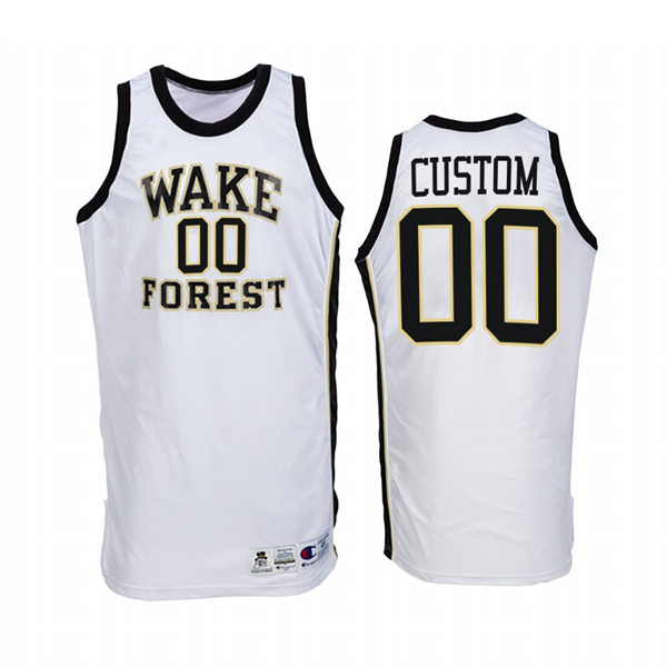 Wake Forest Demon Deacons Custom Nike White Retro College Basketball Jersey