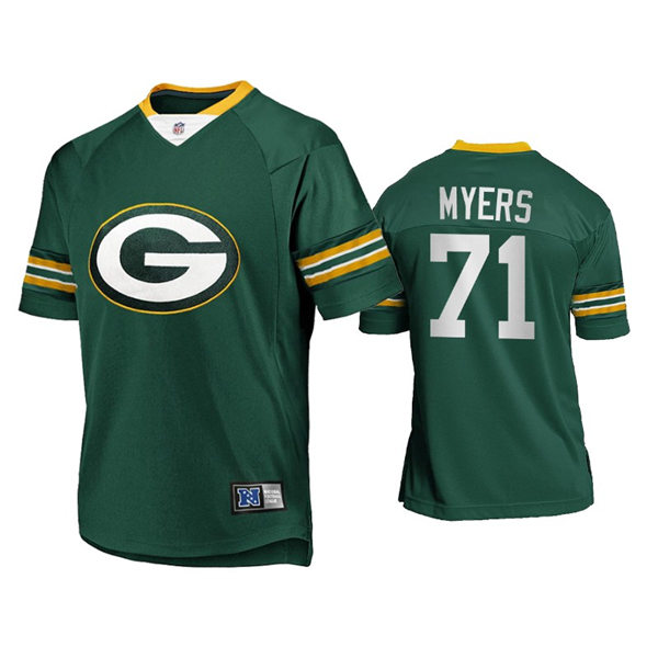 
Mens #71 Josh Myers Green Bay Packers Nike 2021 Green Team Logo Icon Jersey