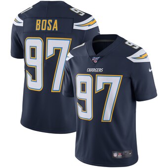 Men's #97 Joey Bosa Los Angeles Chargers Stitched Nike Navy NFL 100 Vapor Limited Jersey
