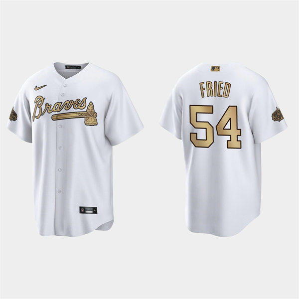 Mens Youth Atlanta Braves #54 Max Fried 2022 MLB All-Star Game Jersey White