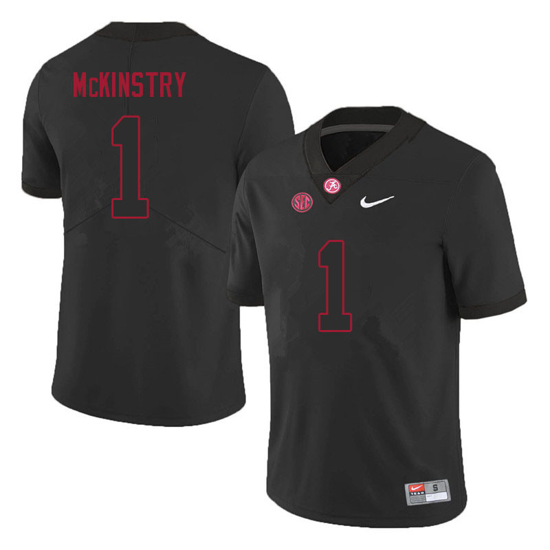 Men's Youth Alabama Crimson Tide #1 Kool-Aid McKinstry Blackout College Football Jersey