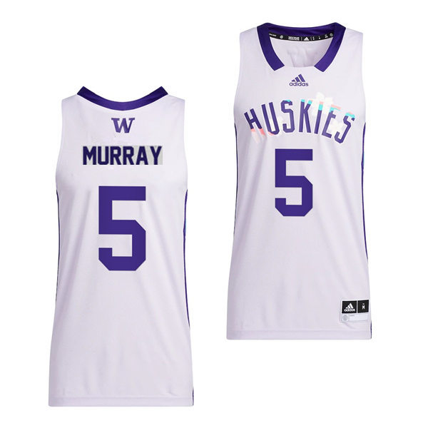 Mens Youth Washington Huskies #5 Dejounte Murray 2022 White Honoring Black Excellence Basketball Jersey Mens Youth Washington Huskies #5 Dejounte Murray 2022 White Honoring Black Excellence Basketball Jersey