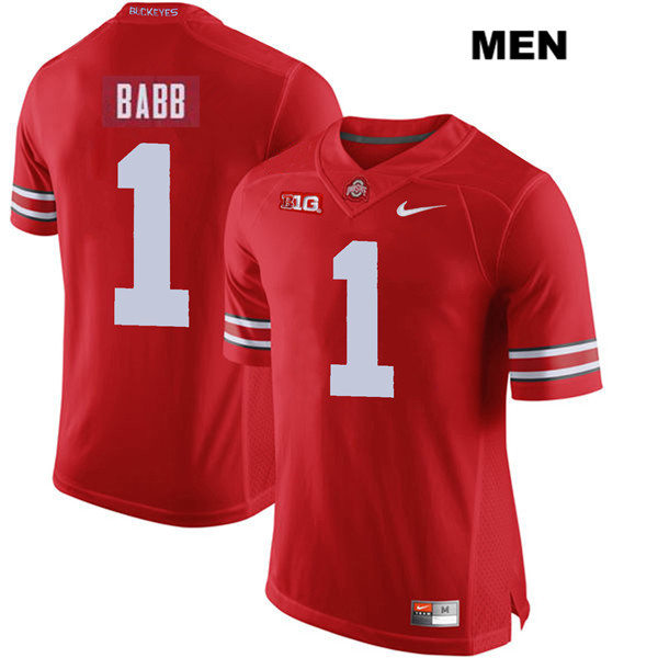 Mens #1 Kamryn Babb Ohio State Buckeyes Stitched Nike Scarlet College Football Game Jersey S-3XL