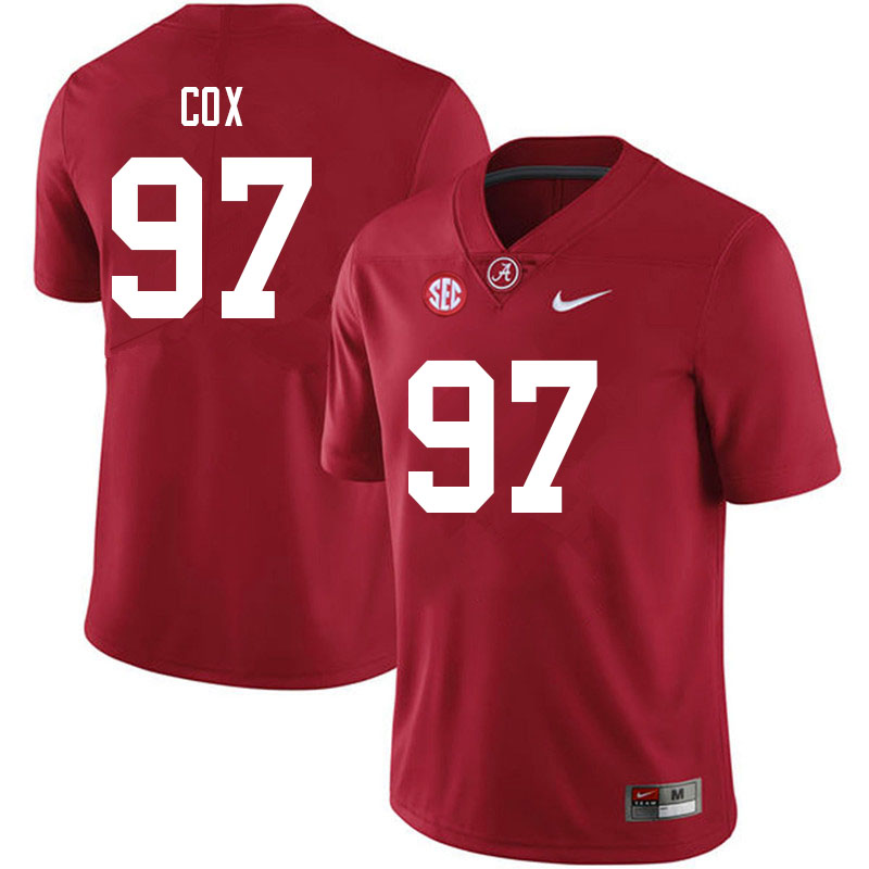 Men's Youth Alabama Crimson Tide #97 Keelan Cox Crimson College Football Game Jersey