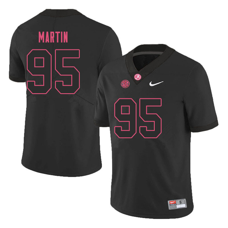 Men's Youth Alabama Crimson Tide #95 Jack Martin Blackout College Football Jersey
