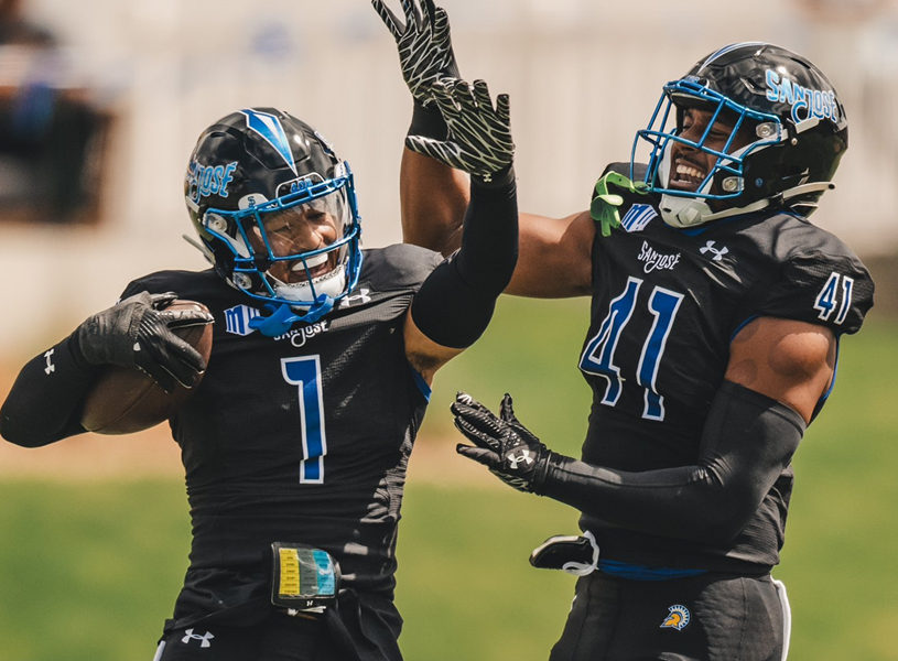 San Jose State Spartans Custom 2024 Black College Football Game Jersey