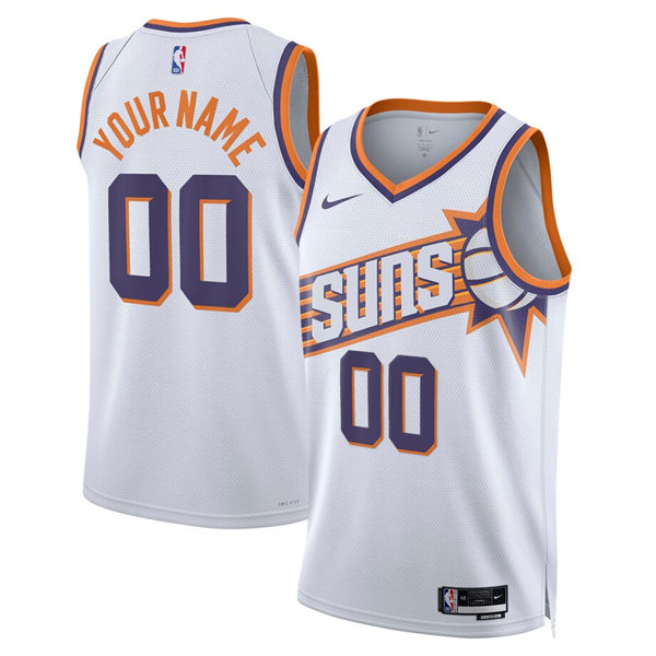 Phoenix Suns Custom 2025-26 Nike White Association Edition Jersey