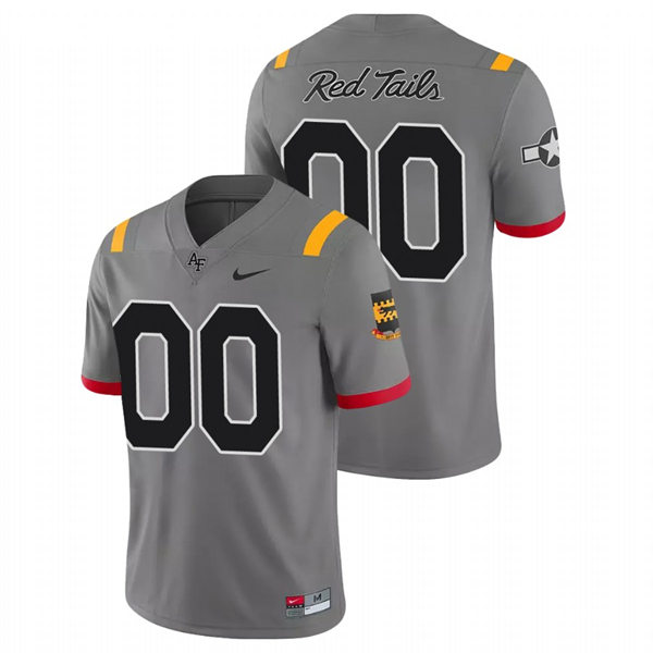Air Force Falcons Custom Anthracite Game Red Tails Alternate College Football Jersey