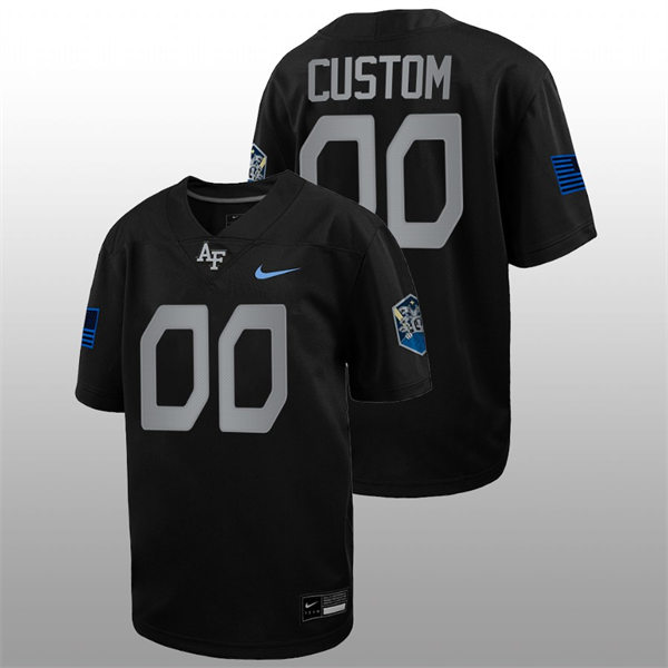 Air Force Falcons Custom Nike Space Force Rivalry Alternate Game Football Jersey - Black