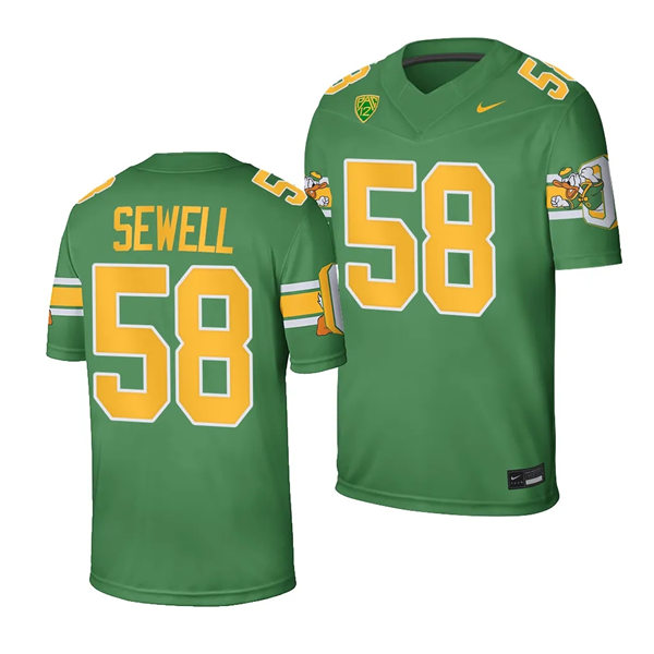 Mens Youth Oregon Ducks #58 Penei Sewell 2023 F.U.S.E. The Pick 20th Anniversary Honor Throwback Honor Jersey Mens Youth Oregon Ducks #58 Penei Sewell 2023 F.U.S.E. The Pick 20th Anniversary Honor Throwback Honor Jersey
