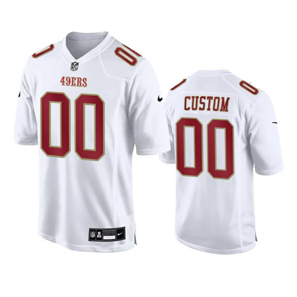 San Francisco 49ers Custom Nike Tundra White Fashion Game Jersey