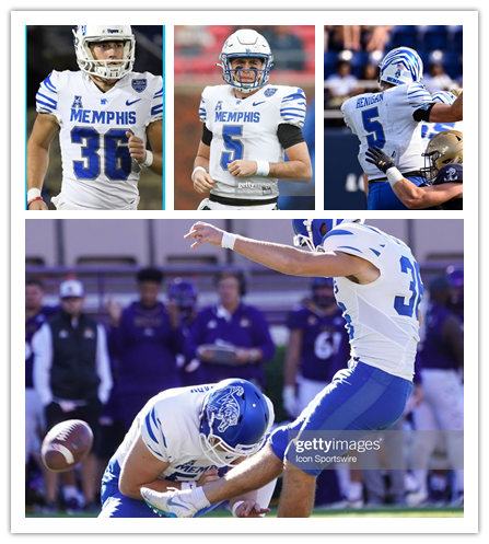 Memphis Tigers Custom Nike White College Football Game Jersey