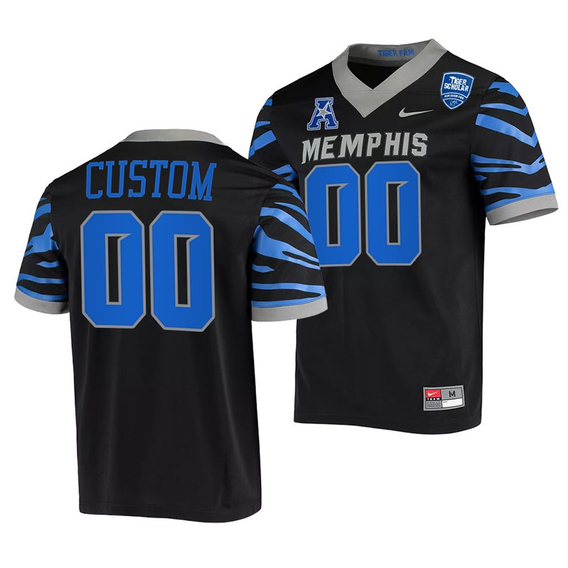 Memphis Tigers Custom Nike Black College Football Game Jersey