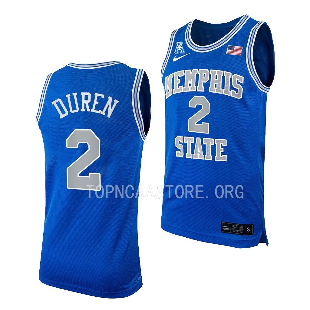 Mens Youth Memphis Tigers #2 Jalen Duren Nike Royal Retro College Basketball Jersey Mens Youth Memphis Tigers #2 Jalen Duren Nike Royal Retro College Basketball Jersey
