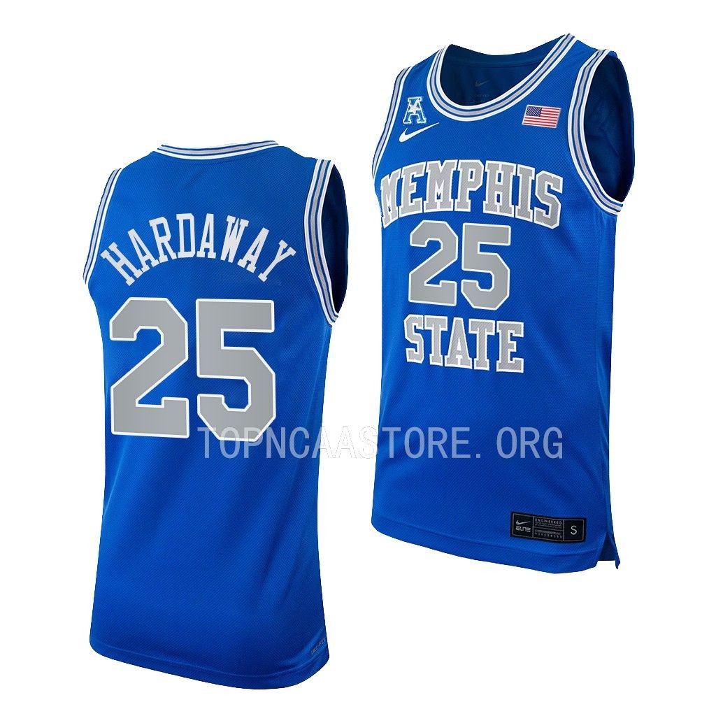 Mens Youth Memphis Tigers #25 Penny Hardaway Nike Royal Retro College Basketball Jersey
