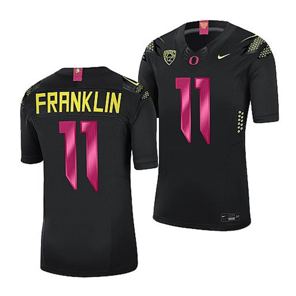 Mens Youth Oregon Ducks #11 Troy Franklin Nike Black College Football Game Jersey