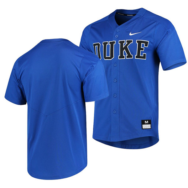 Duke Blue Devils Blank Nike Royal Baseball Team Jersey