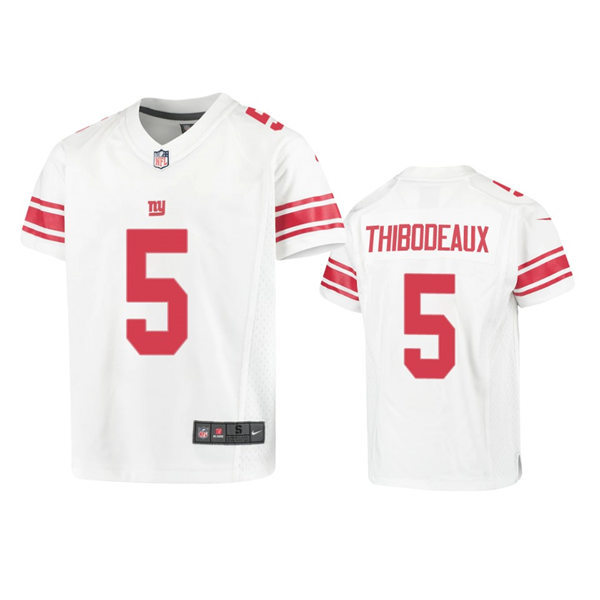 Youth New York Giants #5 Kayvon Thibodeaux Nike White Limited Jersey