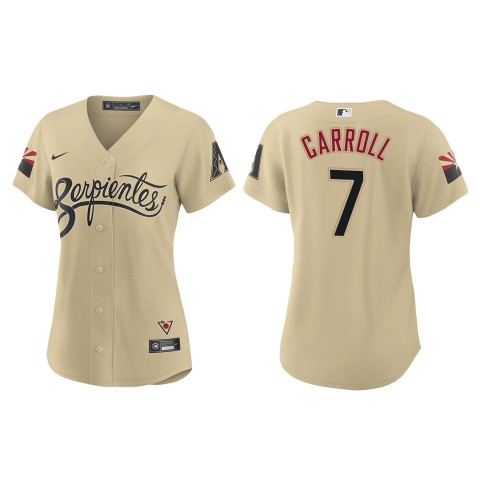 Womens Arizona Diamondbacks #7 Corbin Carroll Nike Tan City Connect Jersey