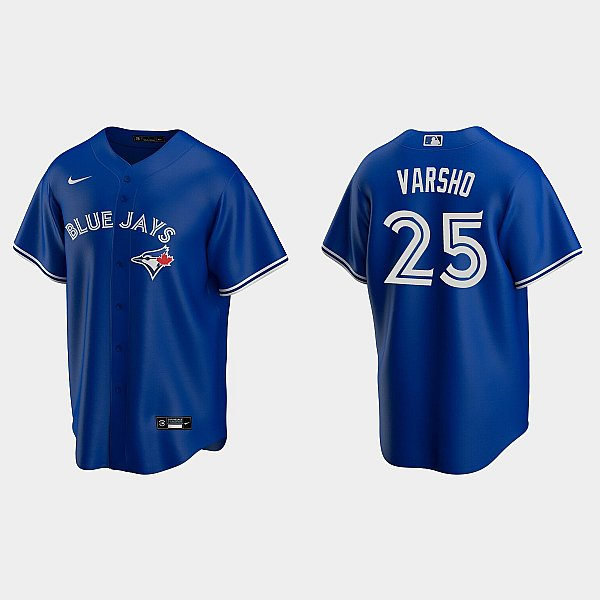 Mens Toronto Blue Jays #5 Daulton Varsho Nike Royal Alternate Limited Jersey