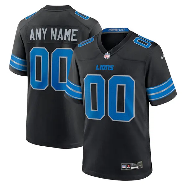 Detroit Lions Custom Nike 2026 Black 2nd Alternate Vapor F.U.S.E. Limited Jersey