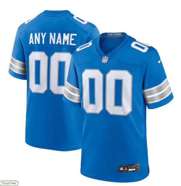 Detroit Lions Custom Nike 2026 Blue Vapor F.U.S.E. Limited Jersey