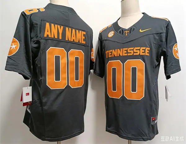 Tennessee Volunteers Custom 2024 SMOKEY GREY Football Game Jersey