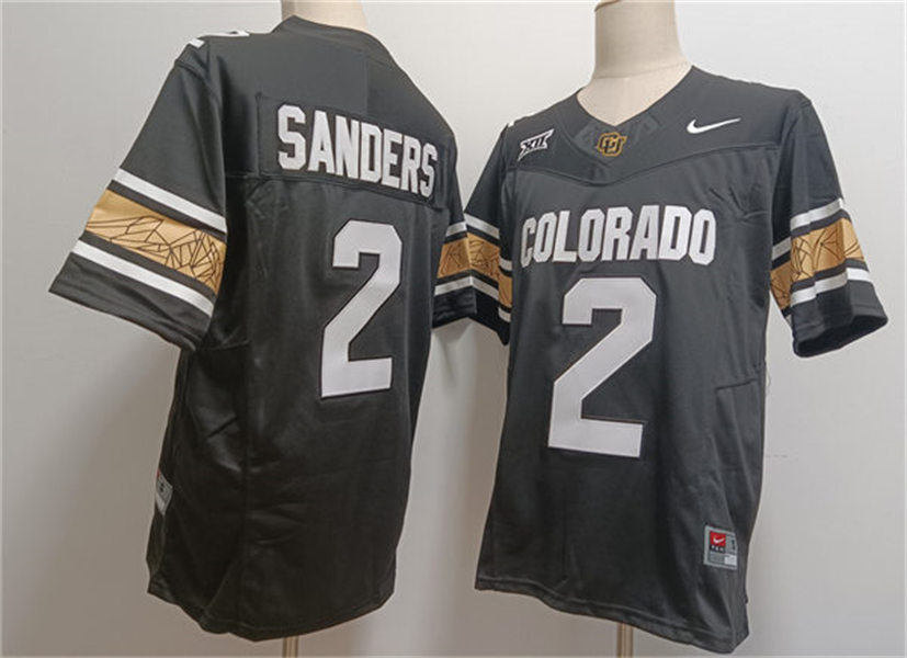 Mens Colorado Buffaloes #2 Shedeur Sanders 2024 XII F.U.S.E. Limited Black White College Football Game Jersey Mens Colorado Buffaloes #2 Shedeur Sanders 2024 XII F.U.S.E. Limited Black White College Football Game Jersey
