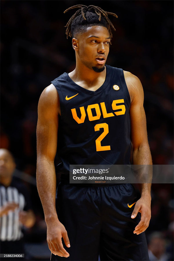 Tennessee Volunteers #2 Chaz Lanier Nike 2024-25 Black College Basketball Game Jersey
