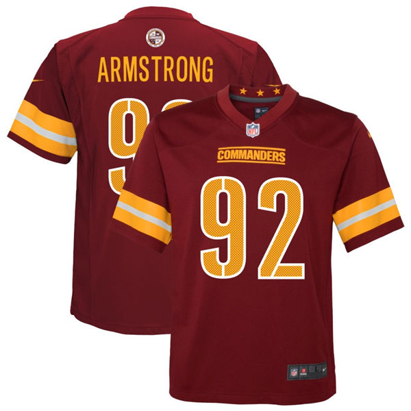 Youth Washington Commanders #92 Dorance Armstrong Nike Burgundy Team Color Limited Jersey
