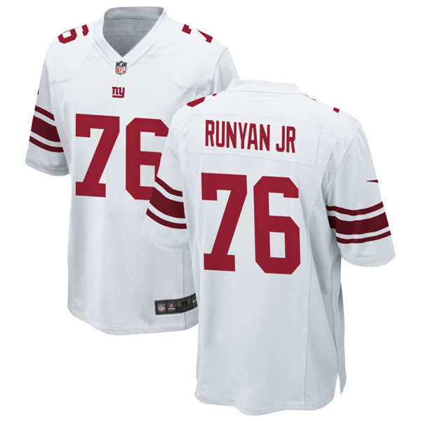 Youth New York Giants #76 Jon Runyan Jr. Nike White Limited Jersey