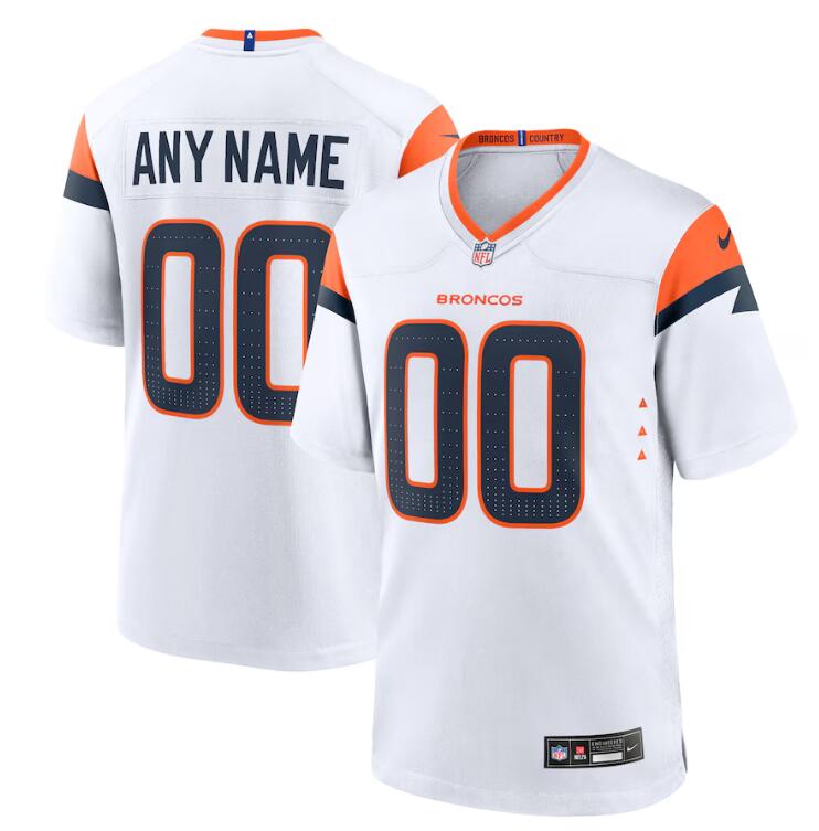 Mens Youth Denver Broncos Custom Nike White Vapor F.U.S.E. Limited Jersey
