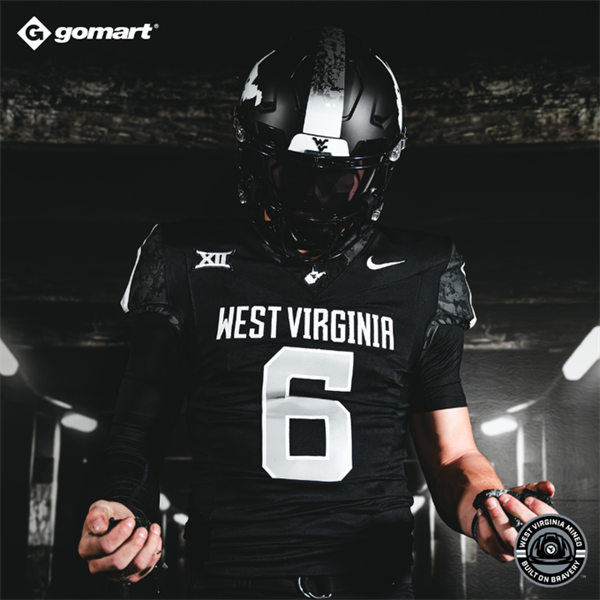 West Virginia Mountaineers Custom Nike BLACK ALTERNATE COAL RUSH UNIFORM Game Football Jersey