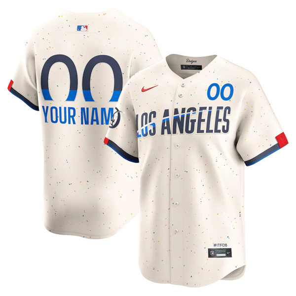 Los Angeles Dodgers Custom Nike Cream City Connect 2.0 Jersey