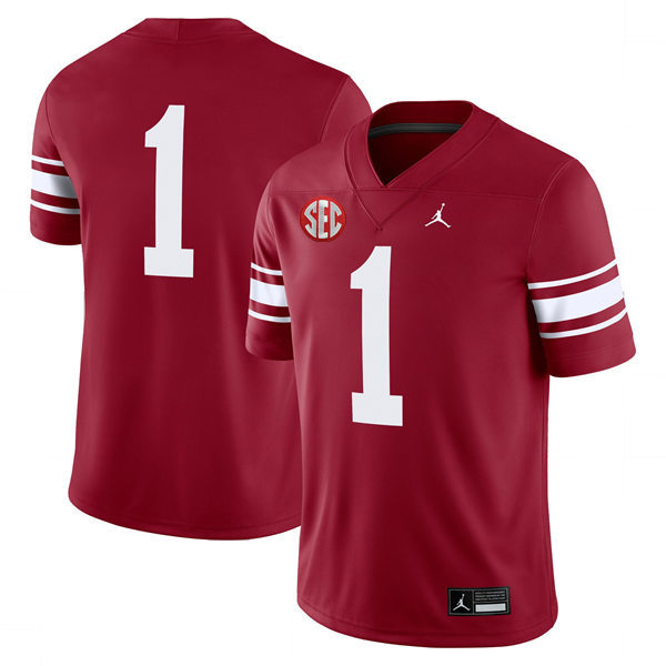 Oklahoma Sooners Custom Crimson Throwback Alternate Game Jersey