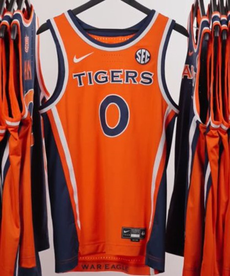 Auburn Tigers #0 Tahaad Pettiford  2025 Newest Style Orange Basketball Game Jersey
