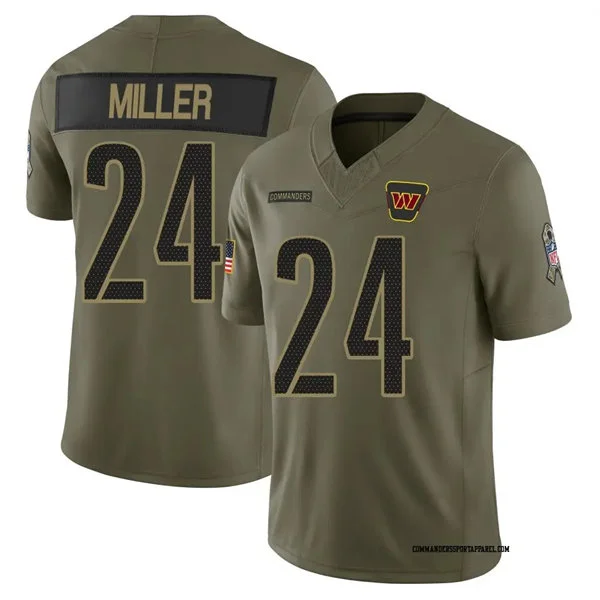 Mens Washington Commanders #24 Von Miller Nike 2025 Salute to Service Limited Jersey - Olive