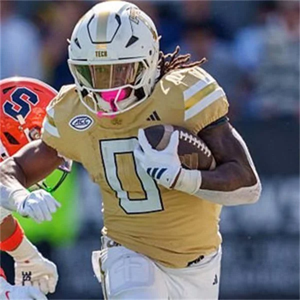 Georgia Tech Yellow Jackets #0 MALACHI HOSLEY 2025 Gold Football Game Jersey