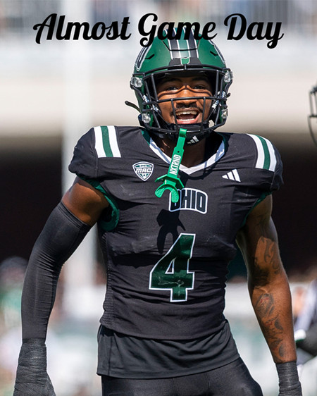 Ohio Bobcats Custom Adidas 2025 Black College Football Game Jersey
