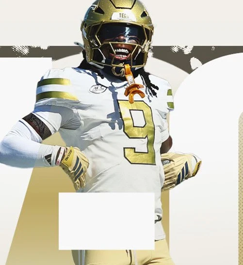 Georgia Tech Yellow Jackets #9 Omar Daniels 2025 White Football Game Jersey