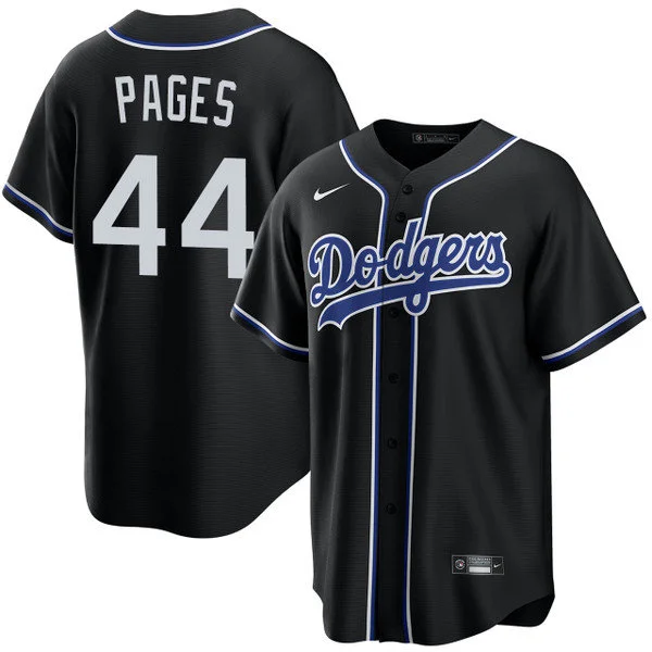 Mens Los Angeles Dodgers #44 Andy Pages 2026 Black Carbon Fashion Limited Jersey 